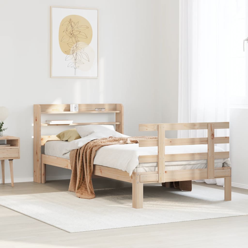 Cadre de lit avec tête de lit sans matelas 90x190 cm - XIOS