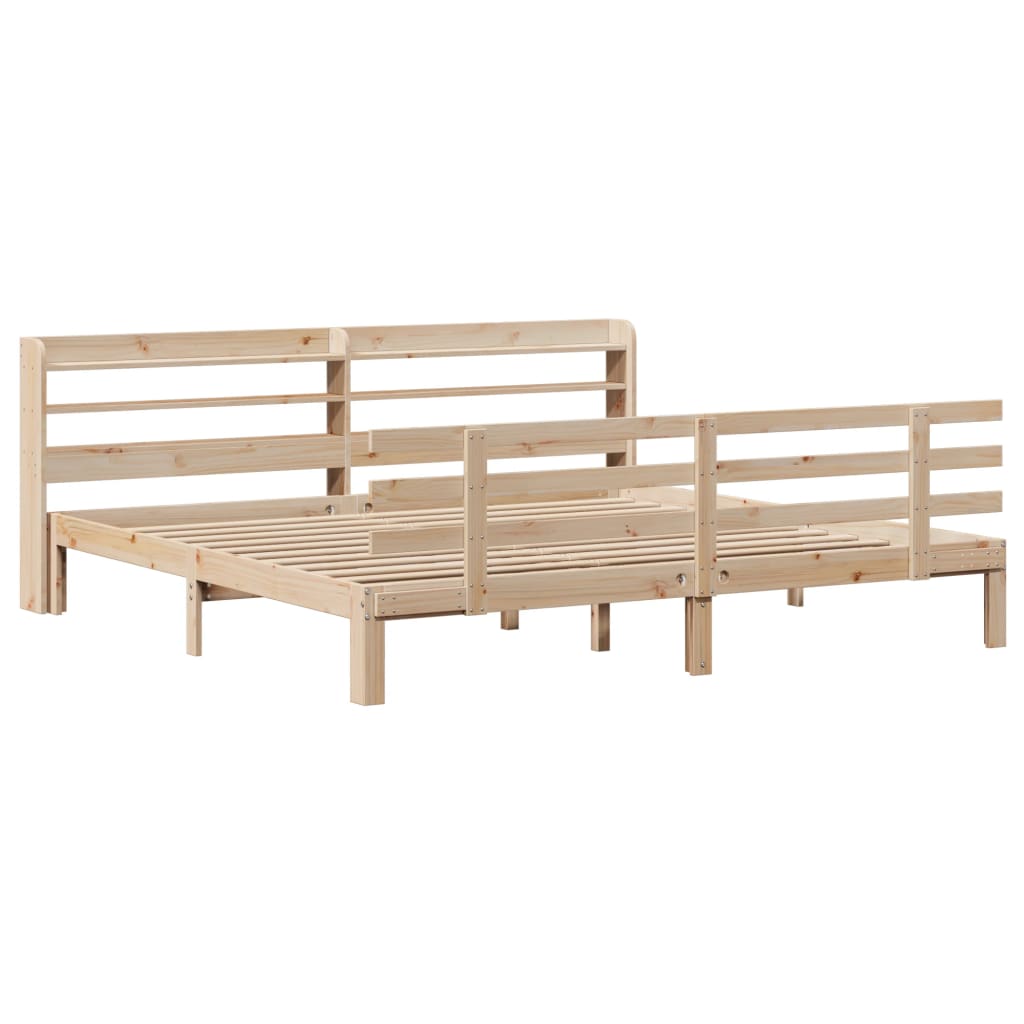 Cadre de lit avec tête de lit sans matelas 200x200 cm - XIOS
