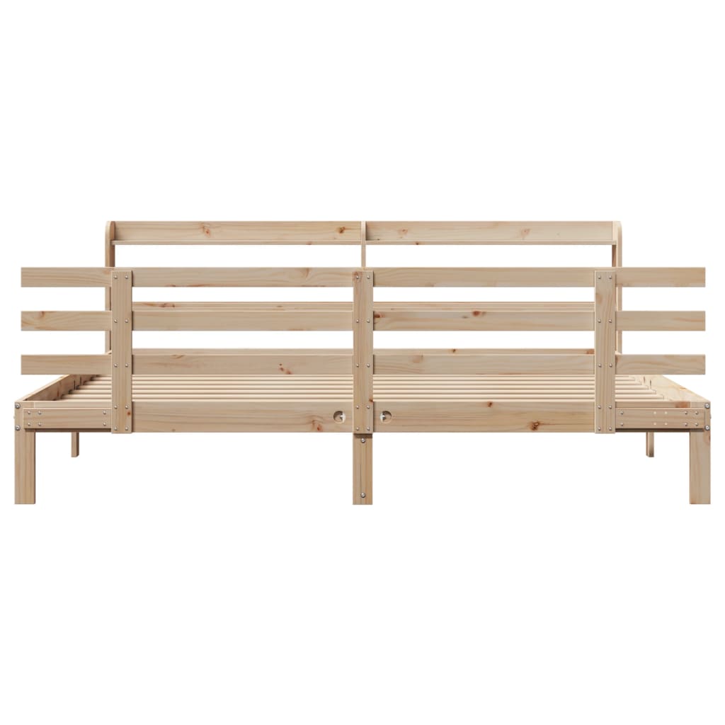 Cadre de lit avec tête de lit sans matelas 200x200 cm - XIOS