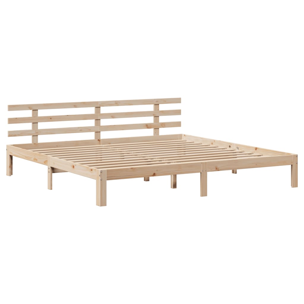 Cadre de lit avec tête de lit sans matelas 200x200 cm - XIOS