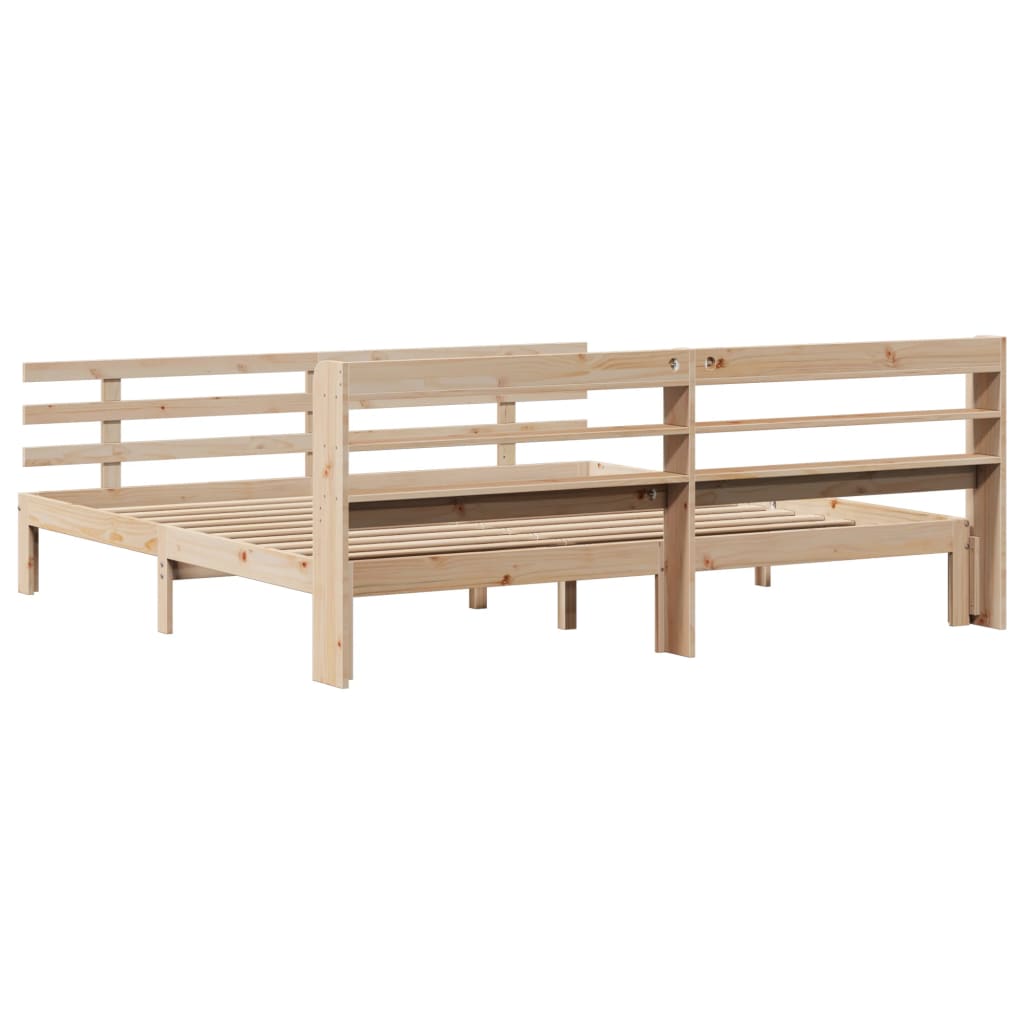 Cadre de lit avec tête de lit sans matelas 200x200 cm - XIOS