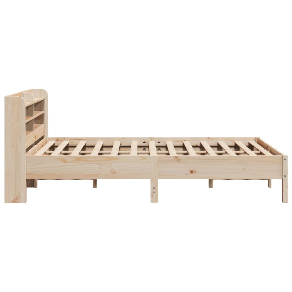 Cadre de lit sans matelas 140x190 cm bois de pin massif - XIOS