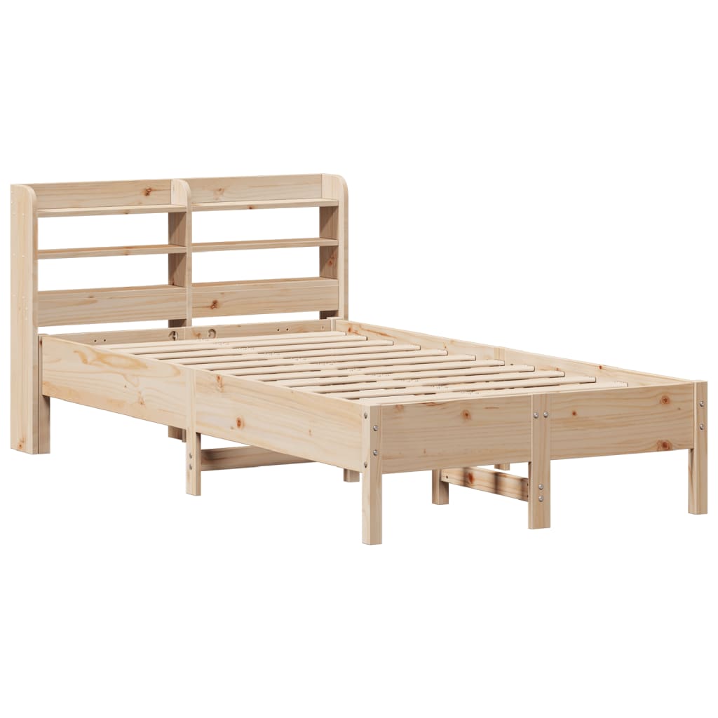 Cadre de lit sans matelas 75x190 cm bois de pin massif - XIOS