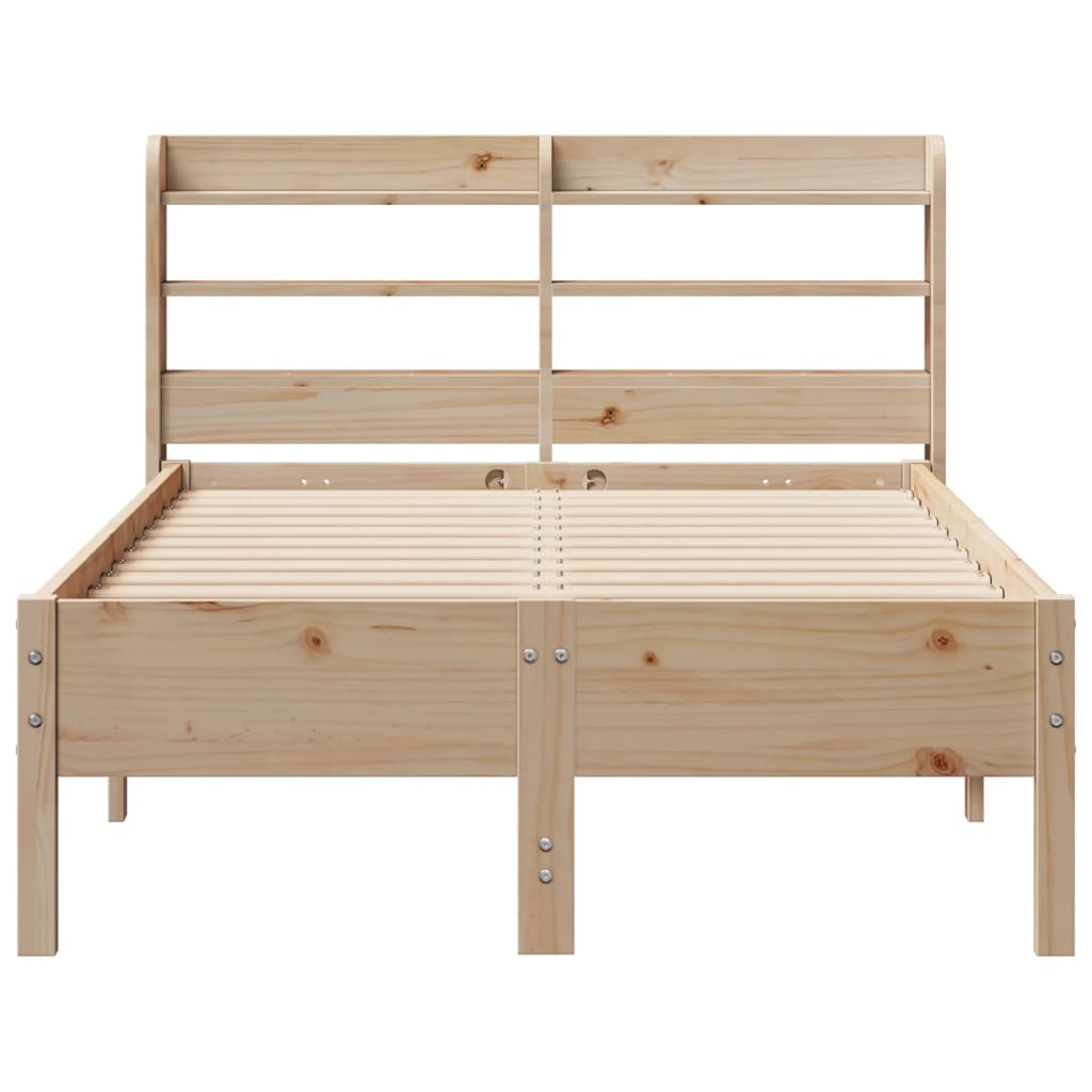 Cadre de lit sans matelas 75x190 cm bois de pin massif - XIOS