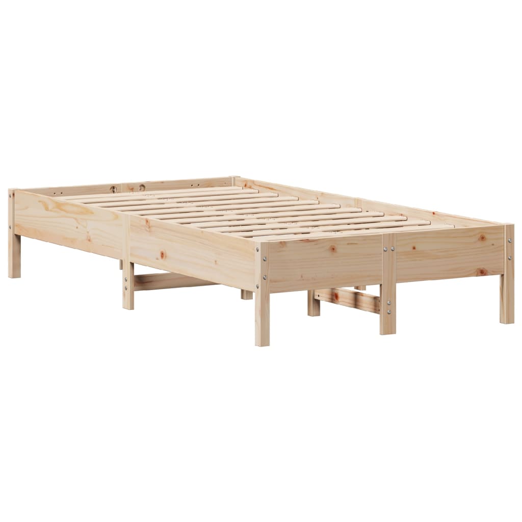 Cadre de lit sans matelas 75x190 cm bois de pin massif - XIOS
