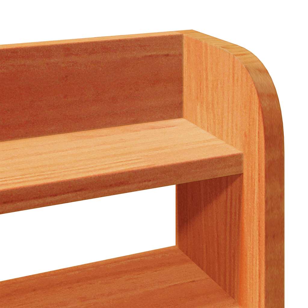 Cadre de lit sans matelas cire marron 120x200cm bois pin massif - XIOS