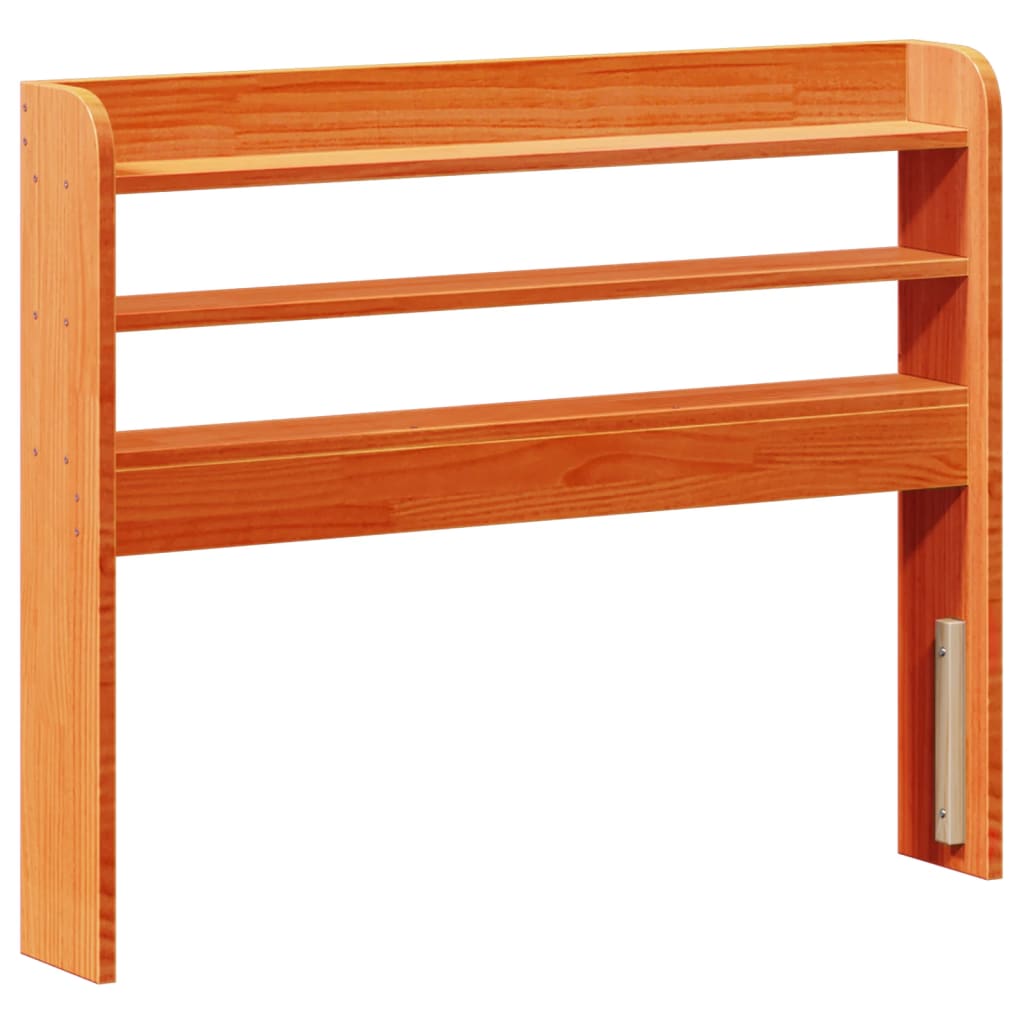 Cadre de lit sans matelas cire marron 75x190 cm bois pin massif - XIOS