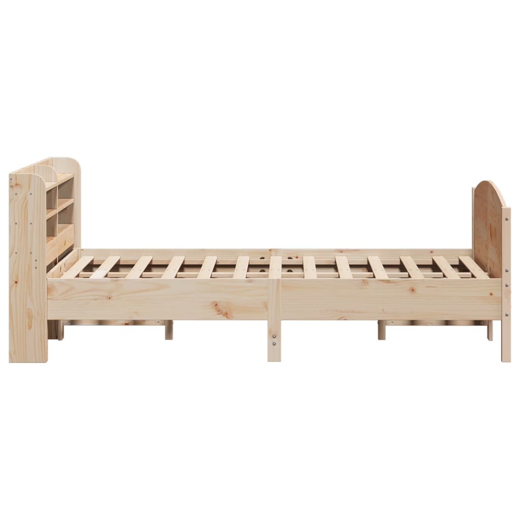 Cadre de lit sans matelas 140x200 cm bois massif de pin - XIOS