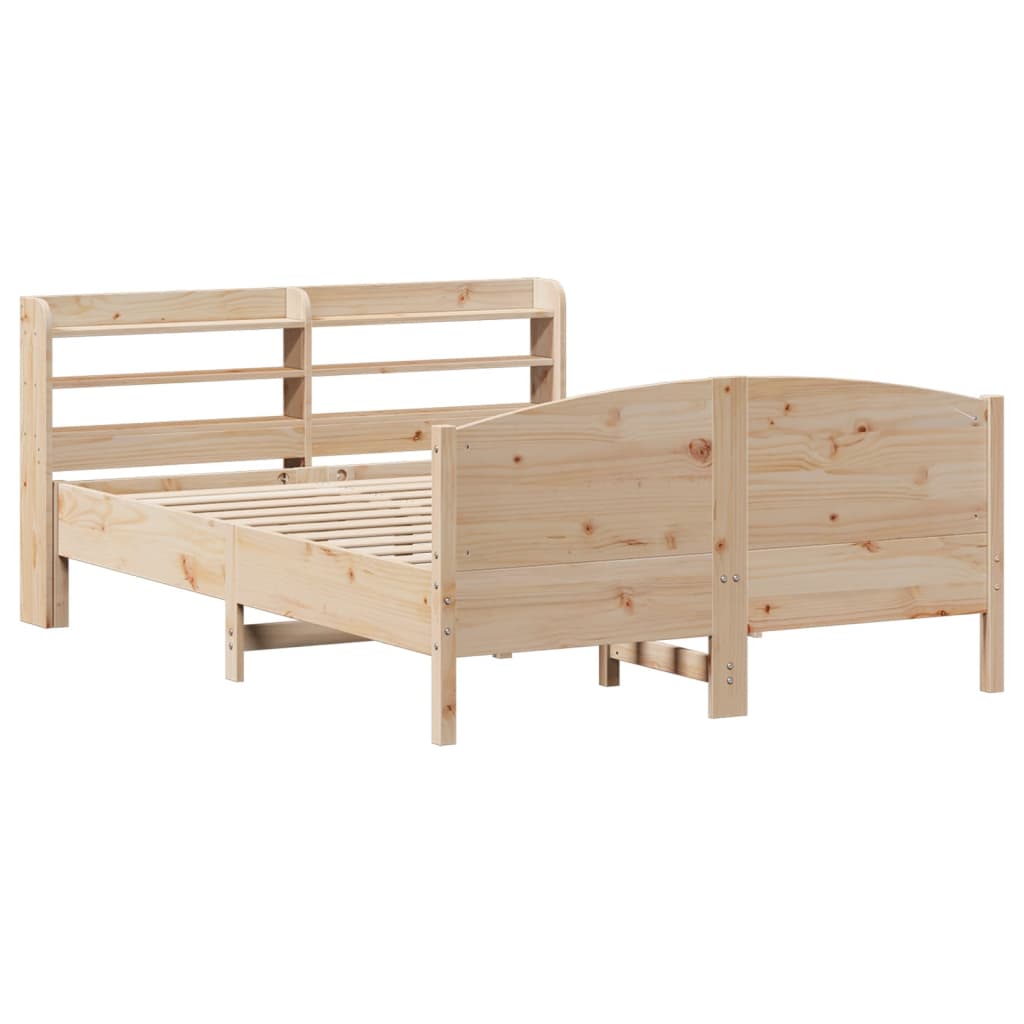 Cadre de lit sans matelas 120x190 cm bois de pin massif - XIOS