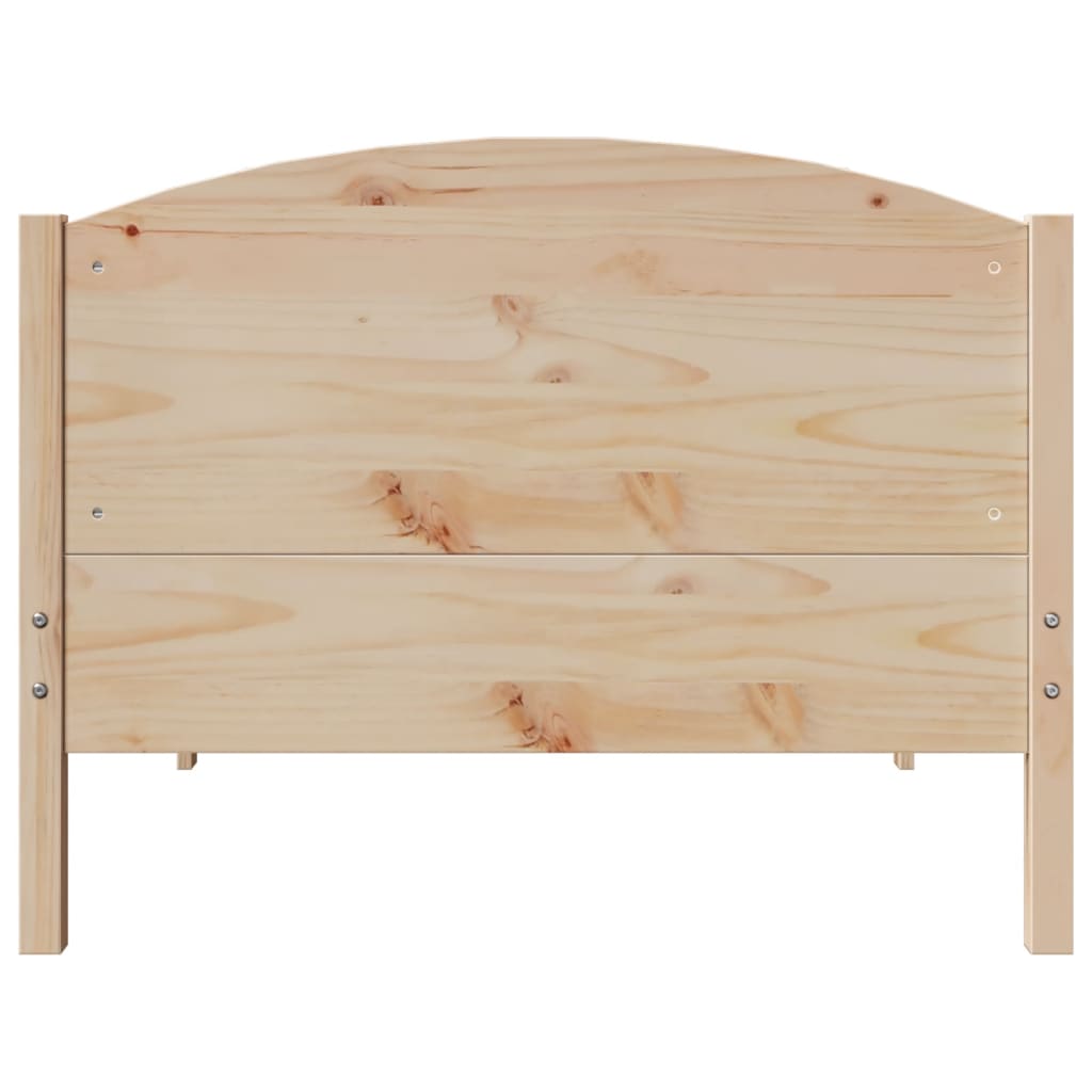 Cadre de lit sans matelas 100x200 cm bois massif de pin - XIOS