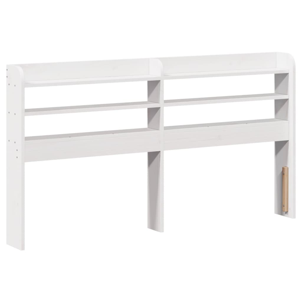 Cadre de lit sans matelas blanc 140x190 cm bois de pin massif - XIOS