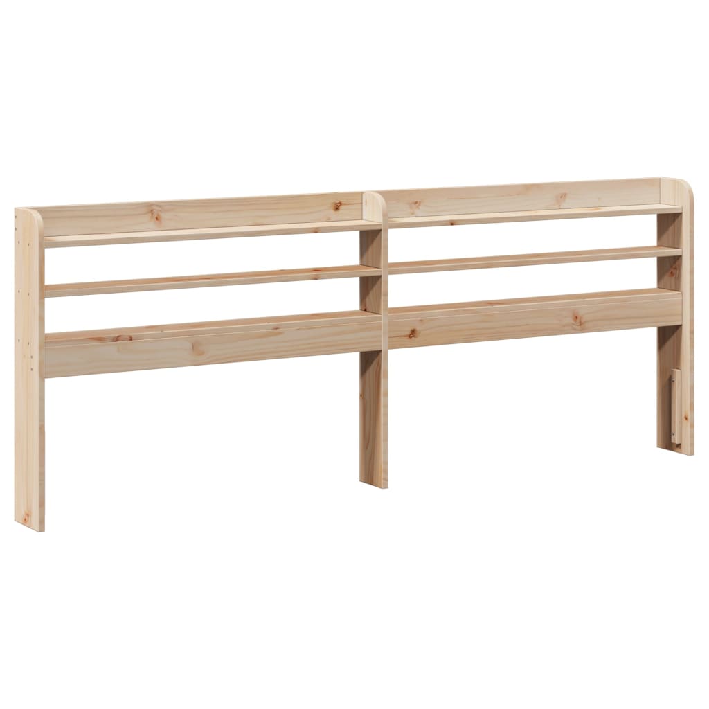Cadre de lit avec tête de lit 200x200 cm Bois de pin massif - XIOS