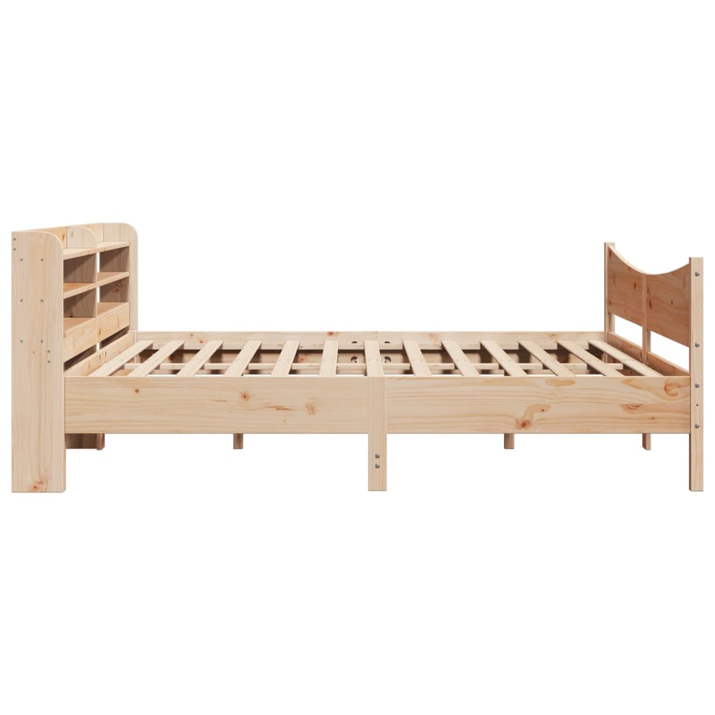 Cadre de lit avec tête de lit 200x200 cm Bois de pin massif - XIOS