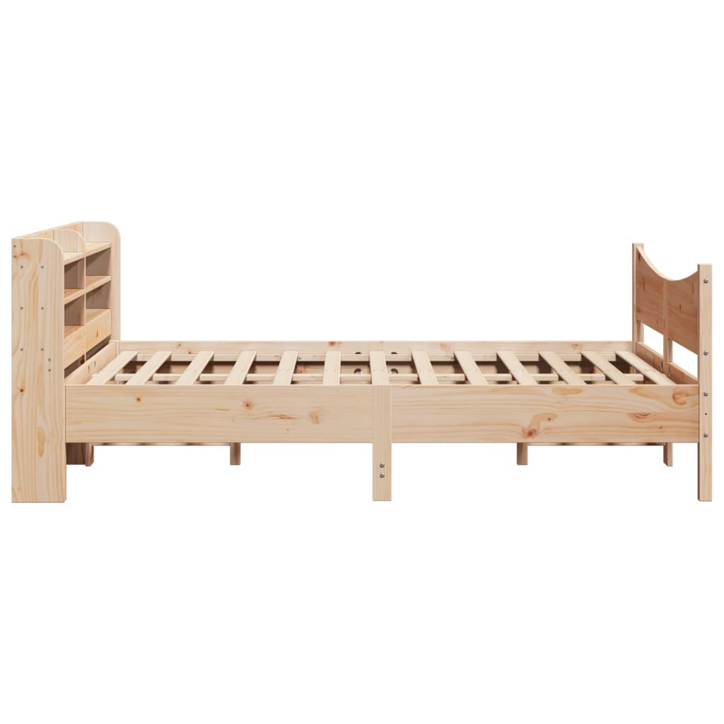 Cadre de lit avec tête de lit 140x200 cm bois de pin massif - XIOS