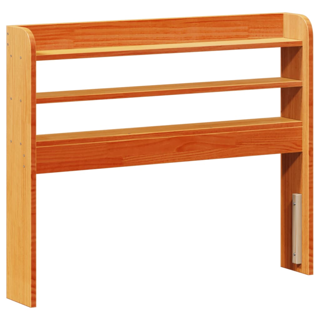 Cadre de lit avec tête de lit cire marron 75x190 cm bois de pin - XIOS