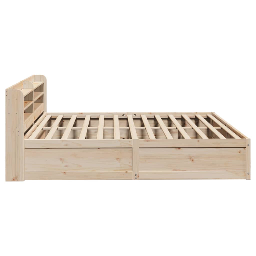 Cadre de lit avec tête de lit 200x200 cm Bois de pin massif - XIOS