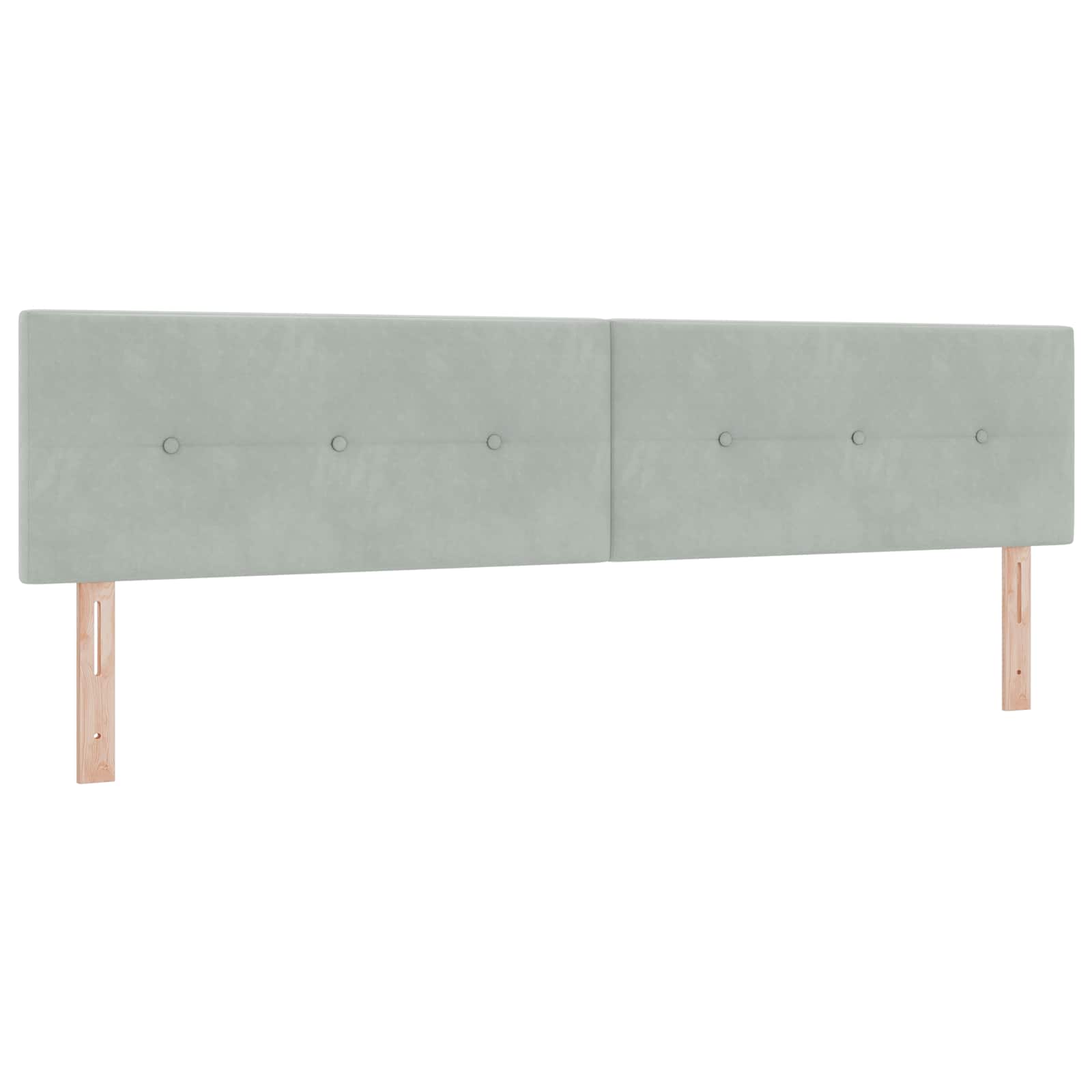 Tête de lit LED Gris clair 200 cm Polyester - XIOS