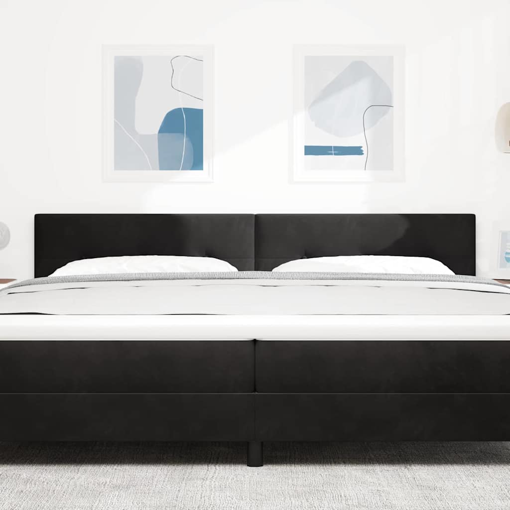 Tête de lit LED avec des lumières à LED Noir 200 cm Polyester - XIOS