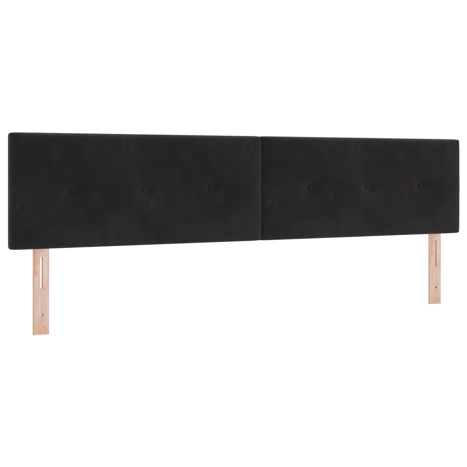 Tête de lit LED avec des lumières à LED Noir 200 cm Polyester - XIOS