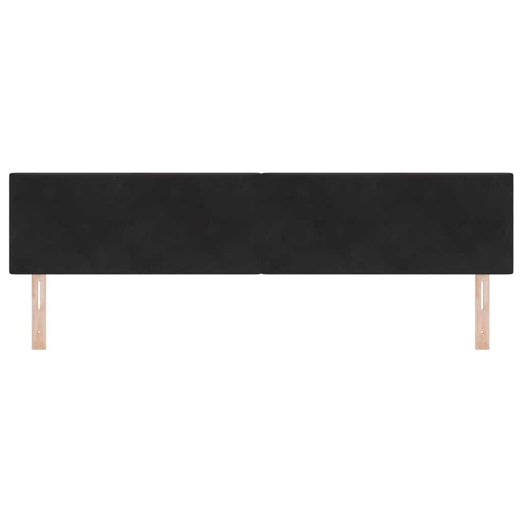 Tête de lit LED avec des lumières à LED Noir 200 cm Polyester - XIOS