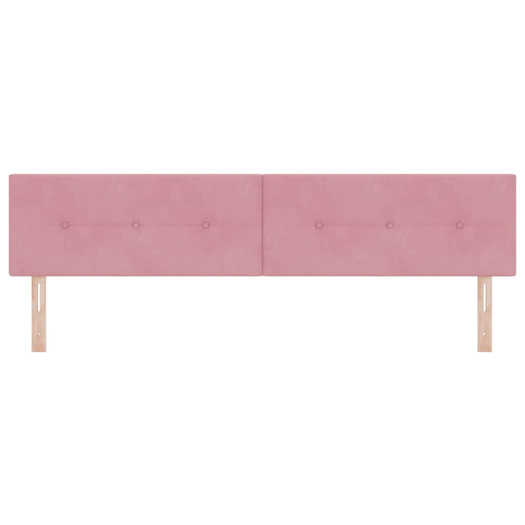 Tête de lit LED avec des lumières à LED Rose 200 cm Polyester - XIOS