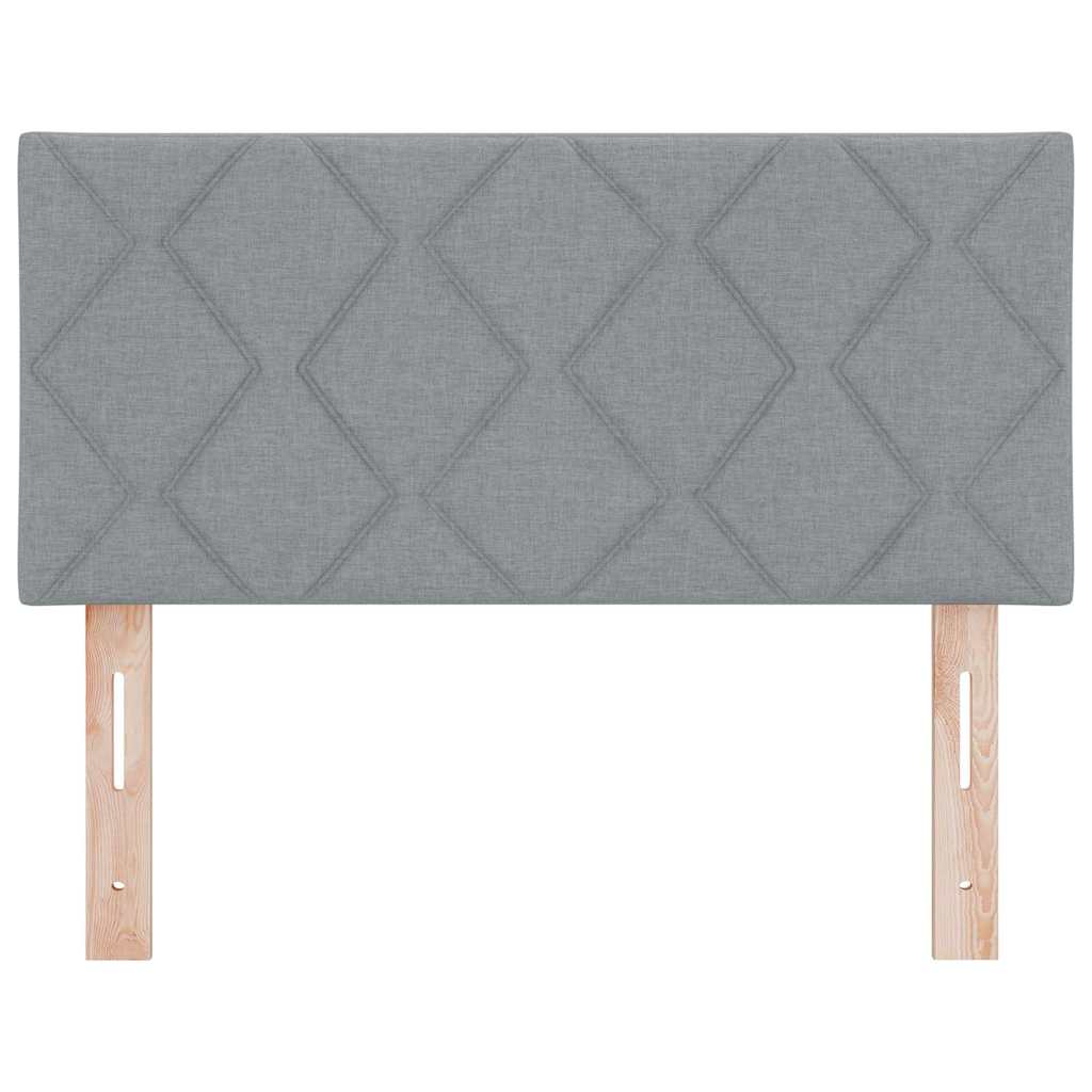 Tête de lit avec des lumières à LED Gris clair 90 cm tissu - XIOS