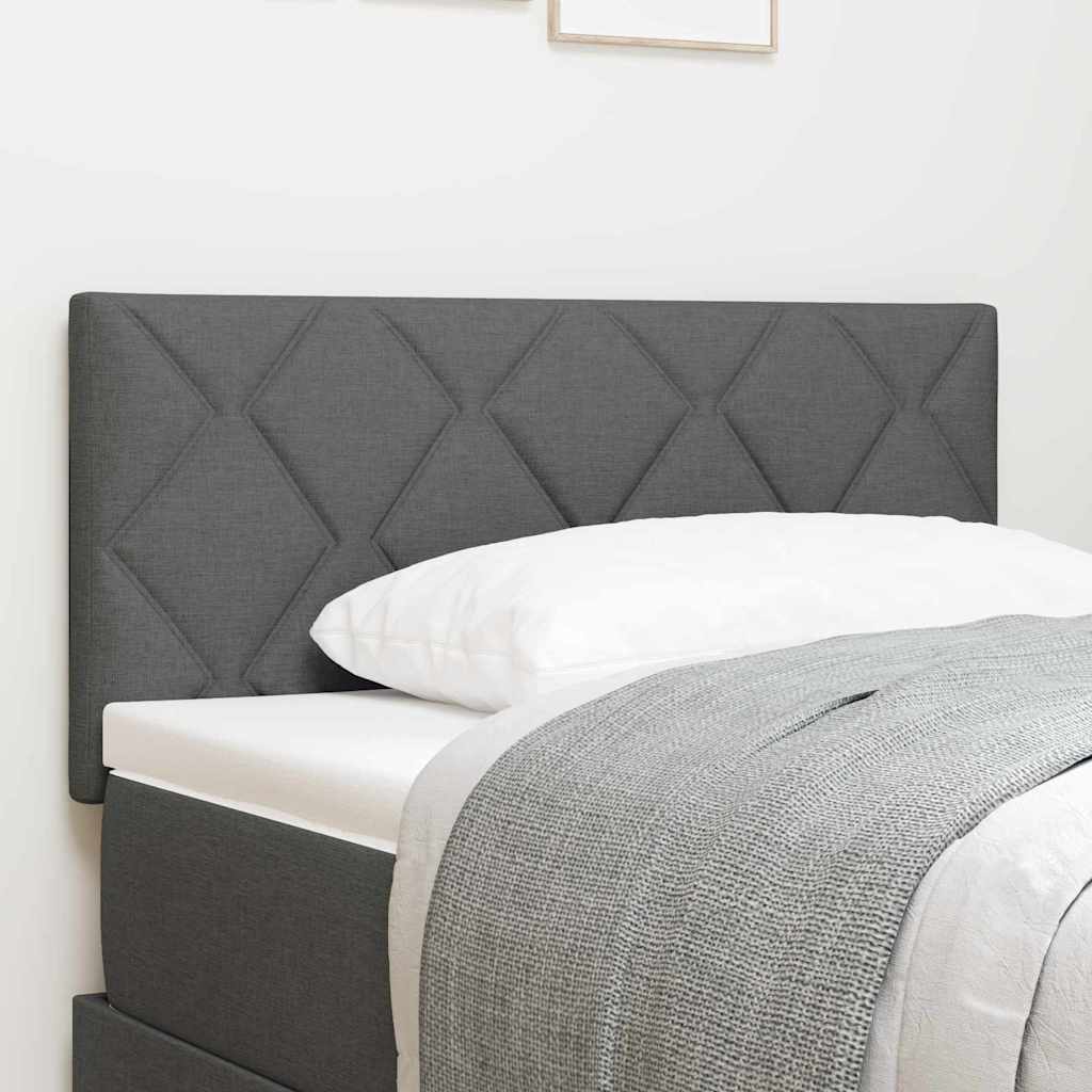 Tête de lit avec des lumières à LED Réglable Gris 90 cm tissu - XIOS