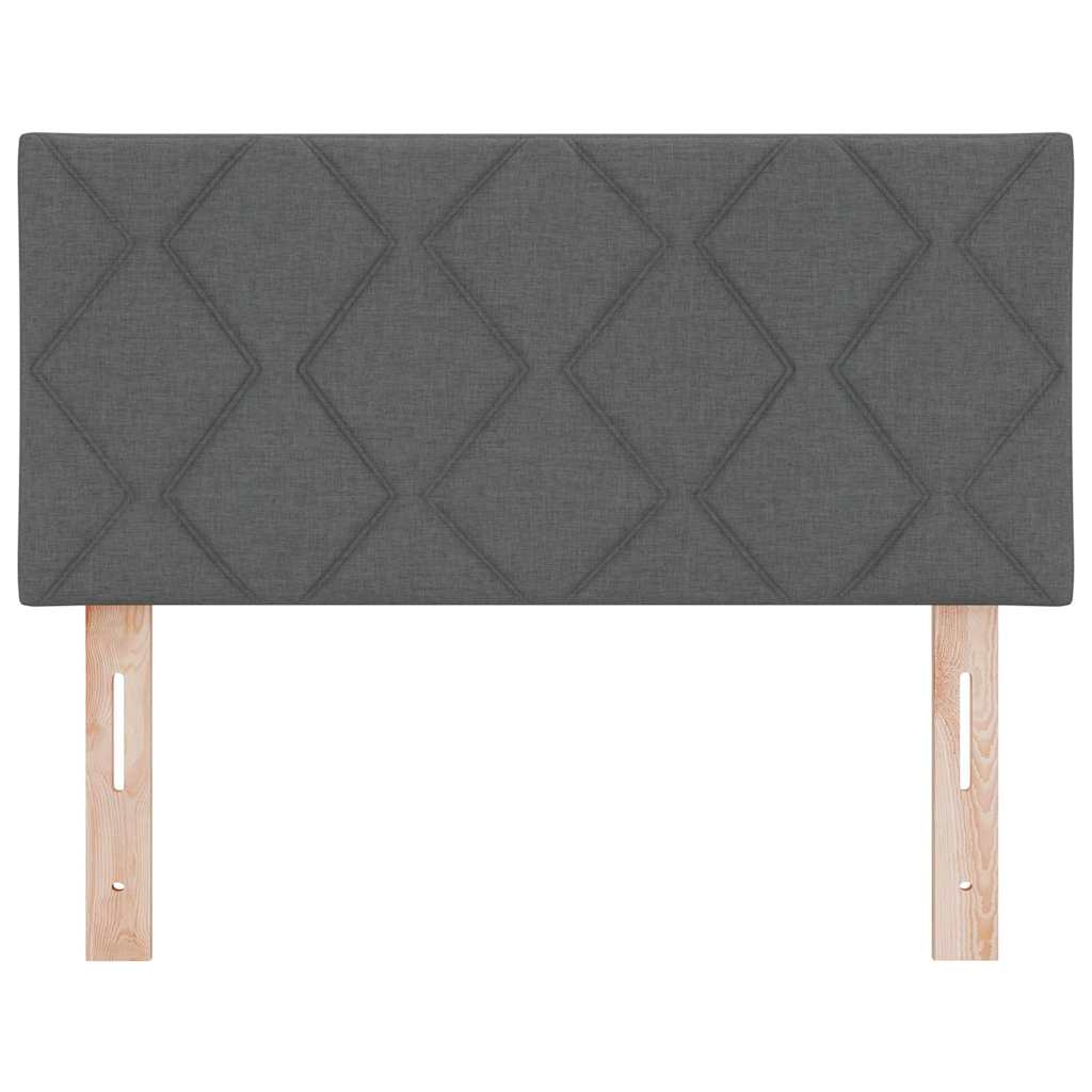 Tête de lit avec des lumières à LED Réglable Gris 90 cm tissu - XIOS