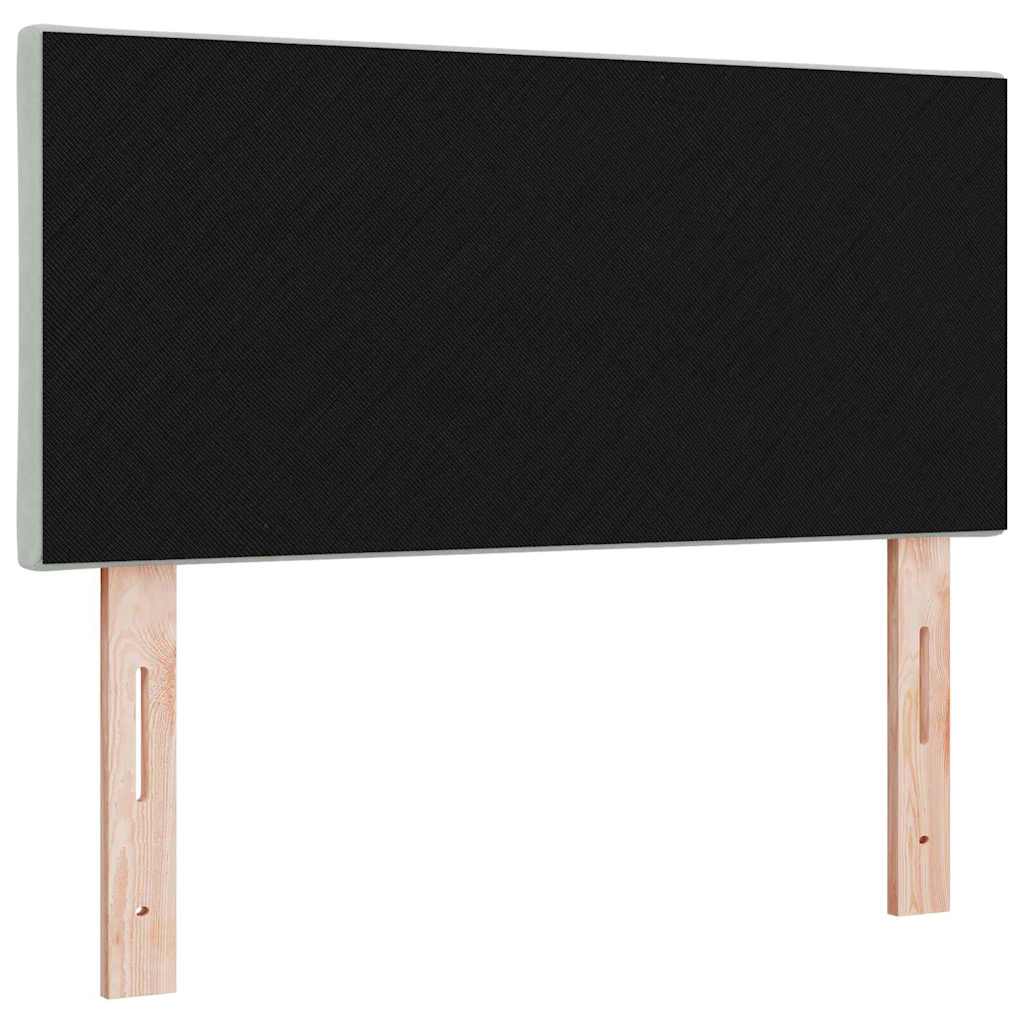Tête de Lit LED Géométrique Gris clair 90 cm Velours - XIOS