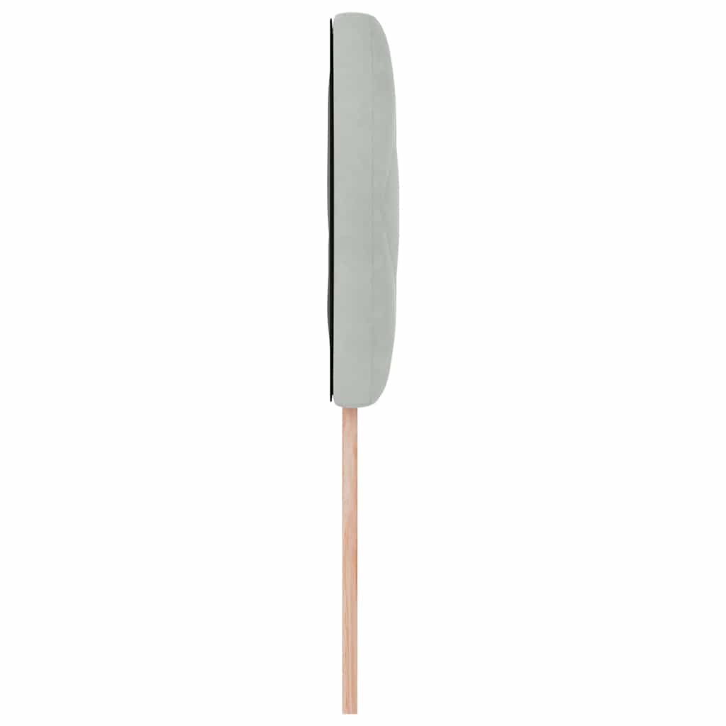 Tête de Lit LED Géométrique Gris clair 90 cm Velours - XIOS