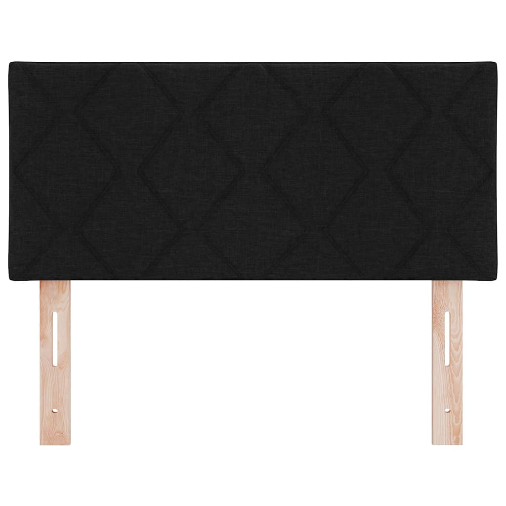 Tête de lit avec des lumières à LED Réglable Noir 100 cm tissu - XIOS