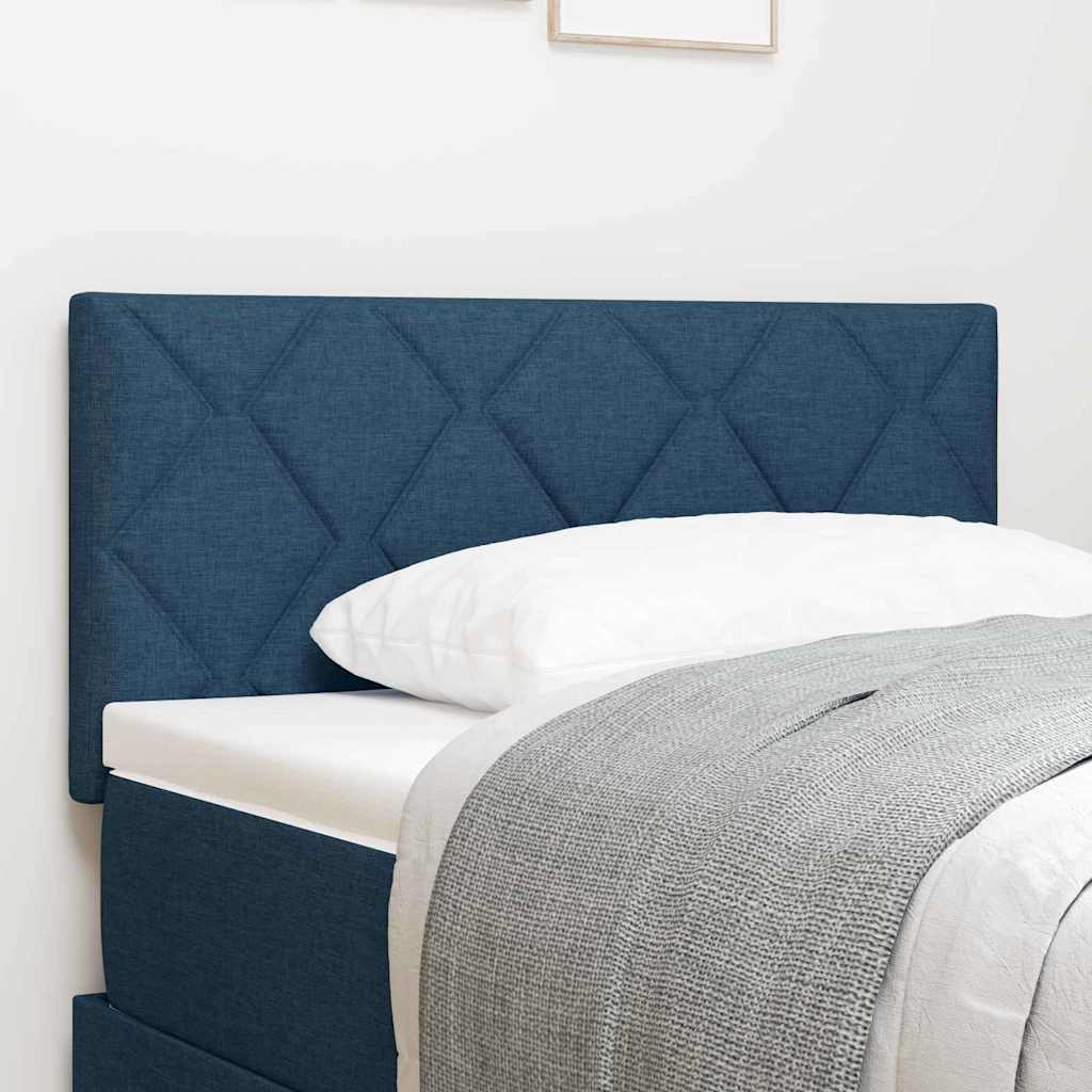 Tête de lit avec des lumières à LED Réglable Bleu 100 cm tissu - XIOS