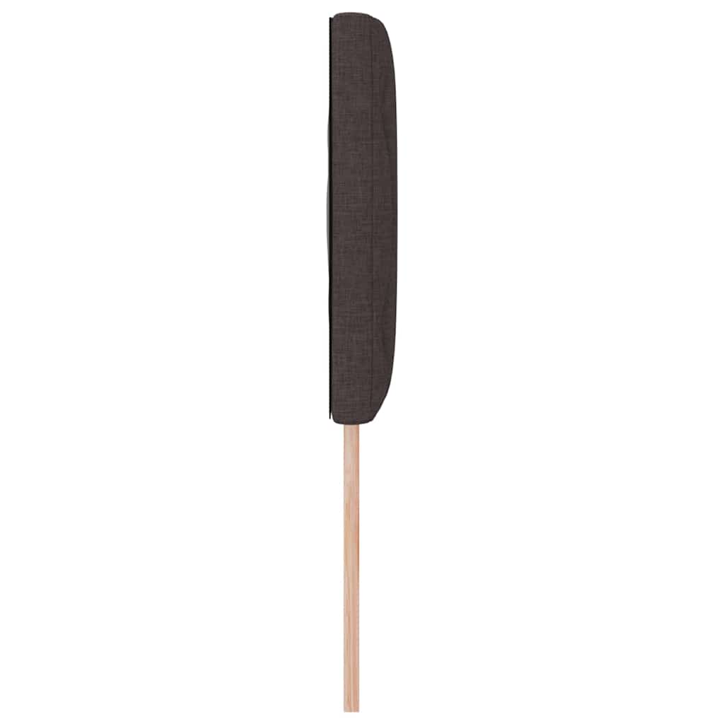 Tête de lit avec des lumières à LED Marron 144 cm tissu - XIOS