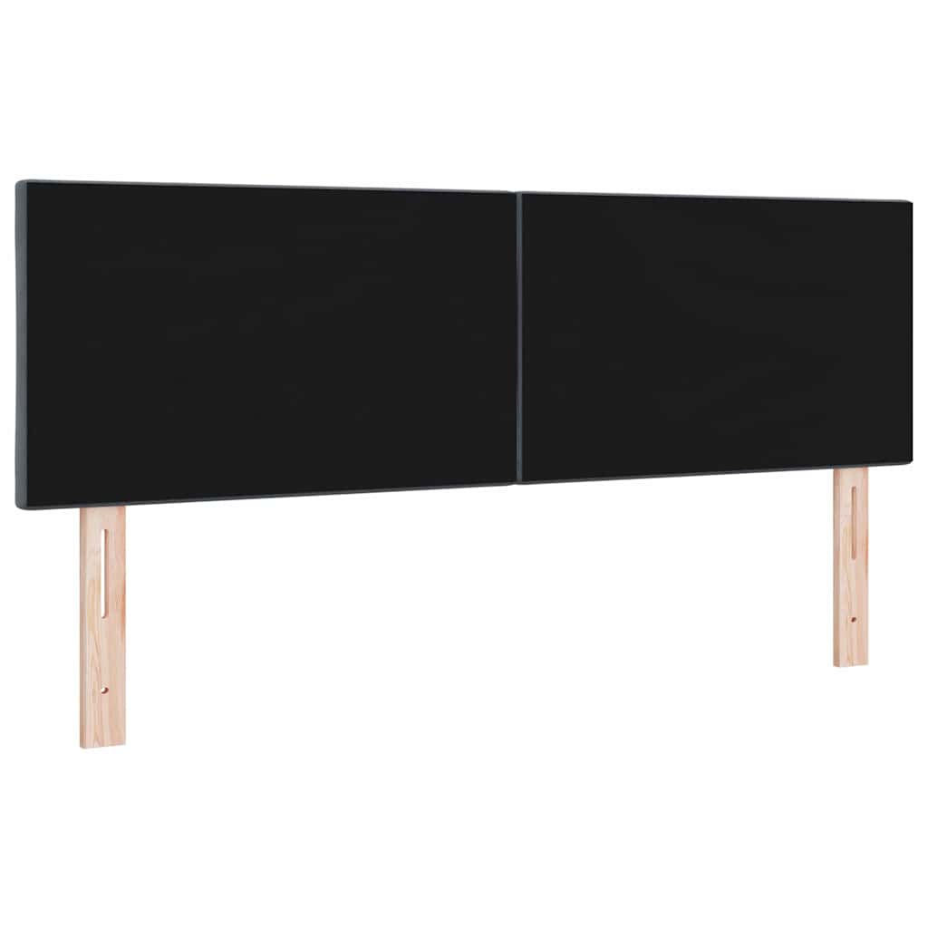 Tête de lit LED Gris foncé 144 cm Cuir synthétique