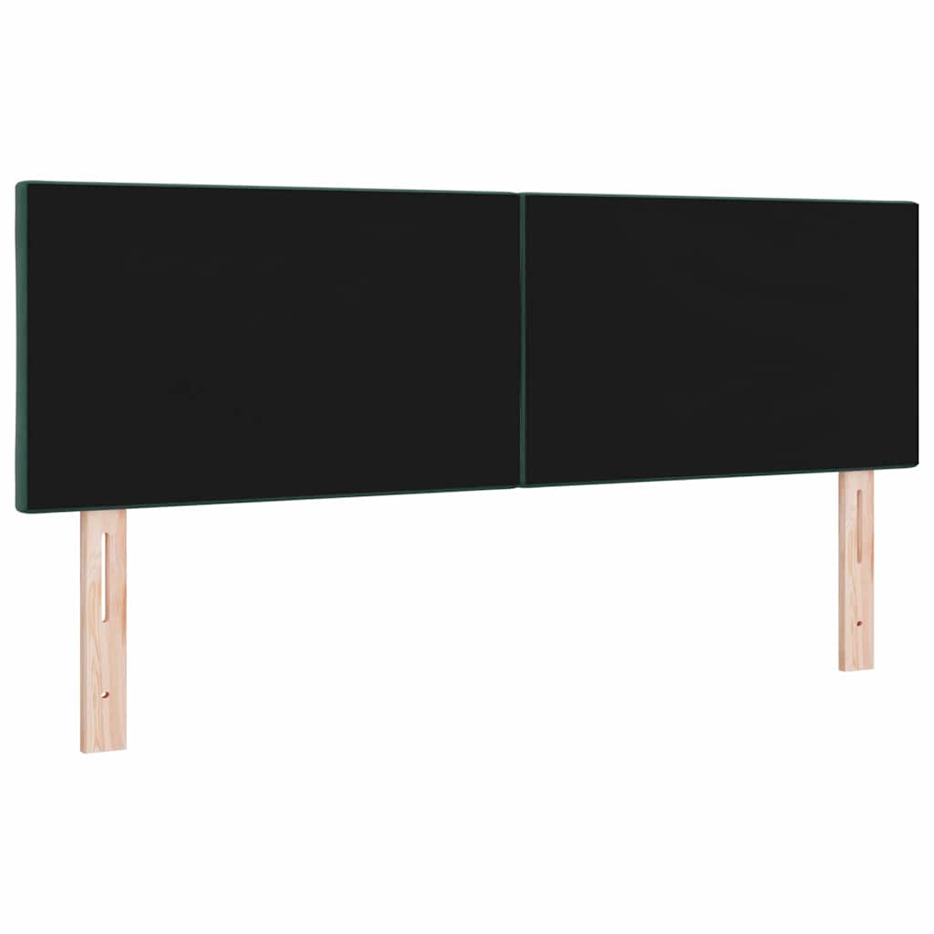 Tête de lit LED Vert foncé 144 cm Cuir synthétique