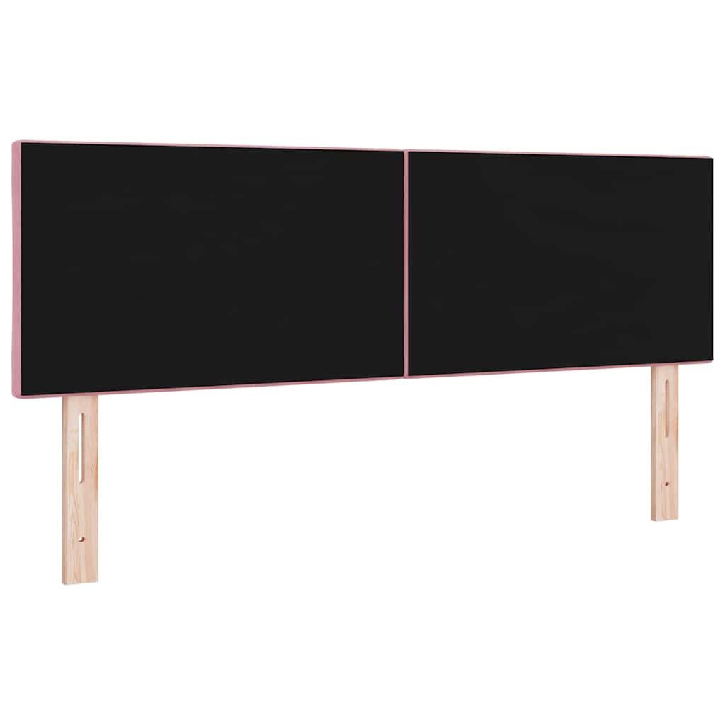 Tête de lit LED Rose 160 cm Cuir synthétique