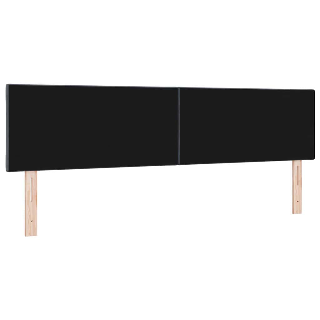 Tête de lit LED Gris foncé 180 cm Cuir synthétique