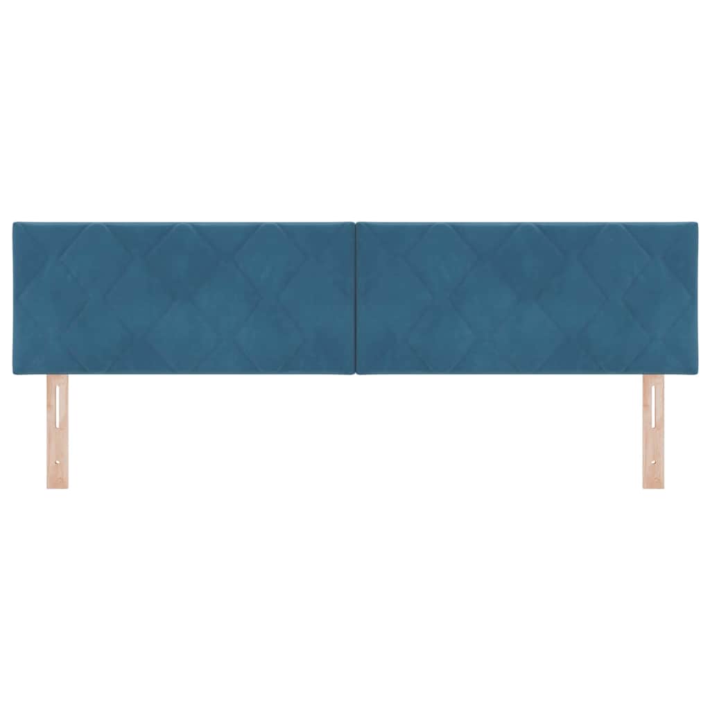 Tête de Lit LED Géométrique Bleu foncé 180 cm Velours - XIOS