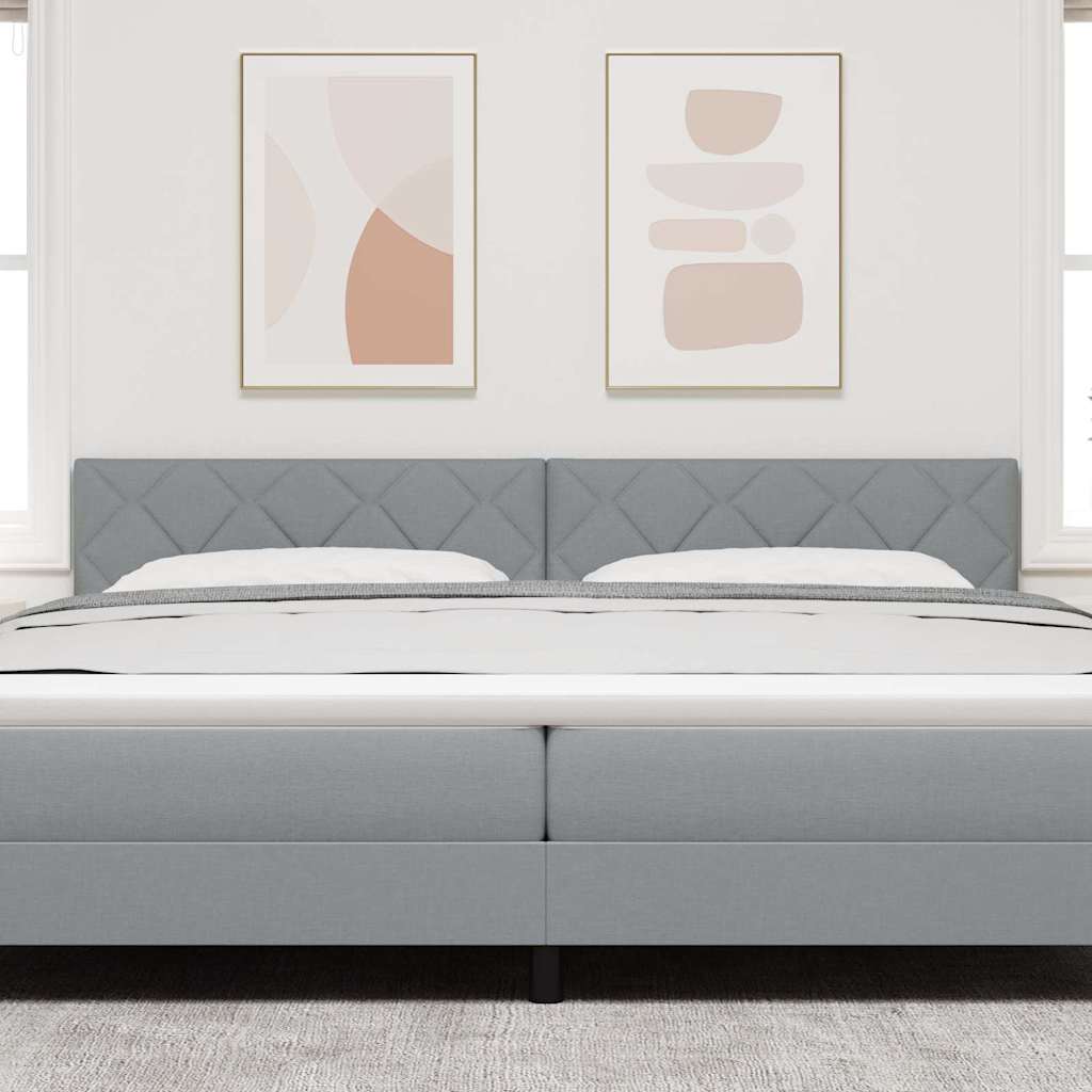 Tête de lit Gris clair 200 cm tissu