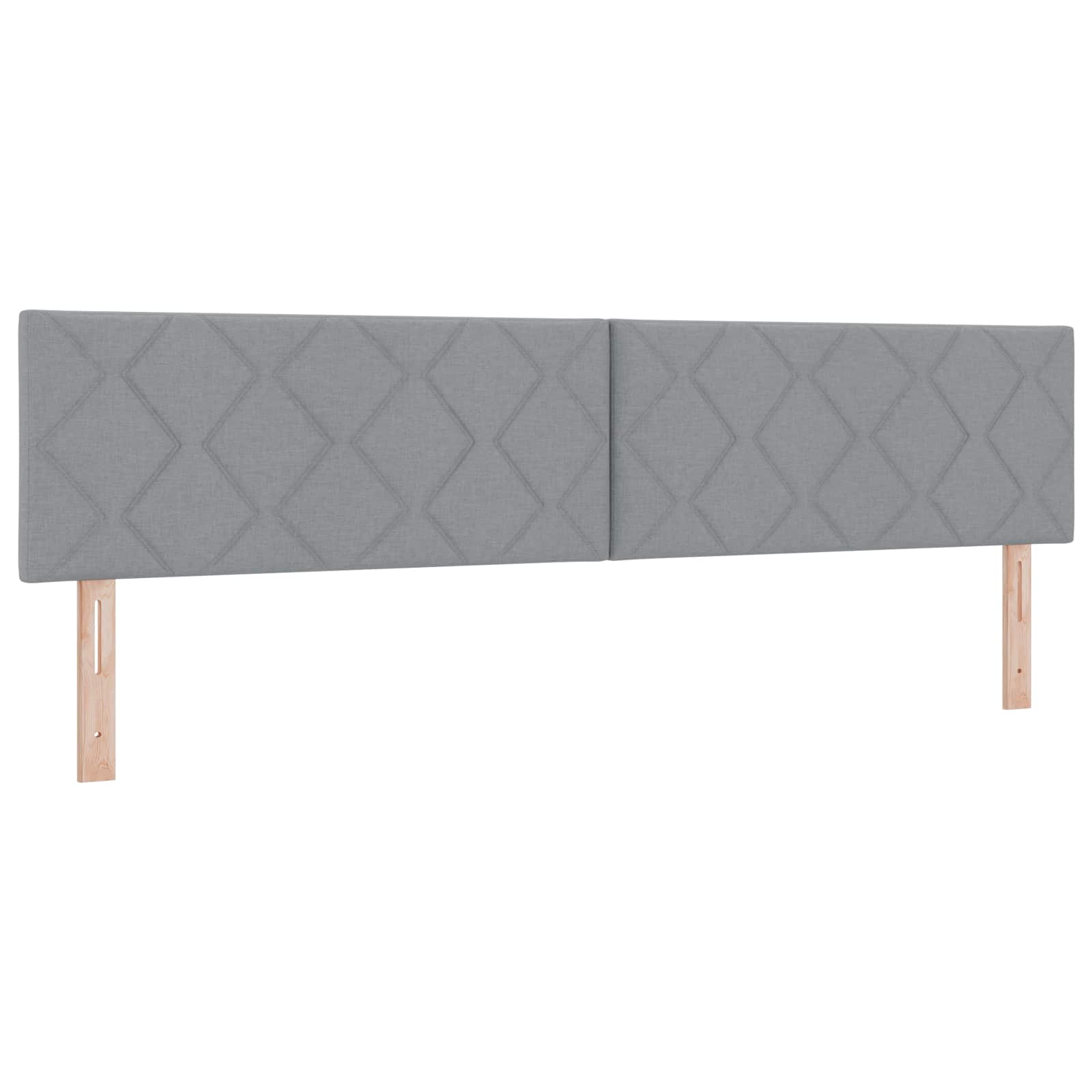 Tête de lit Gris clair 200 cm tissu