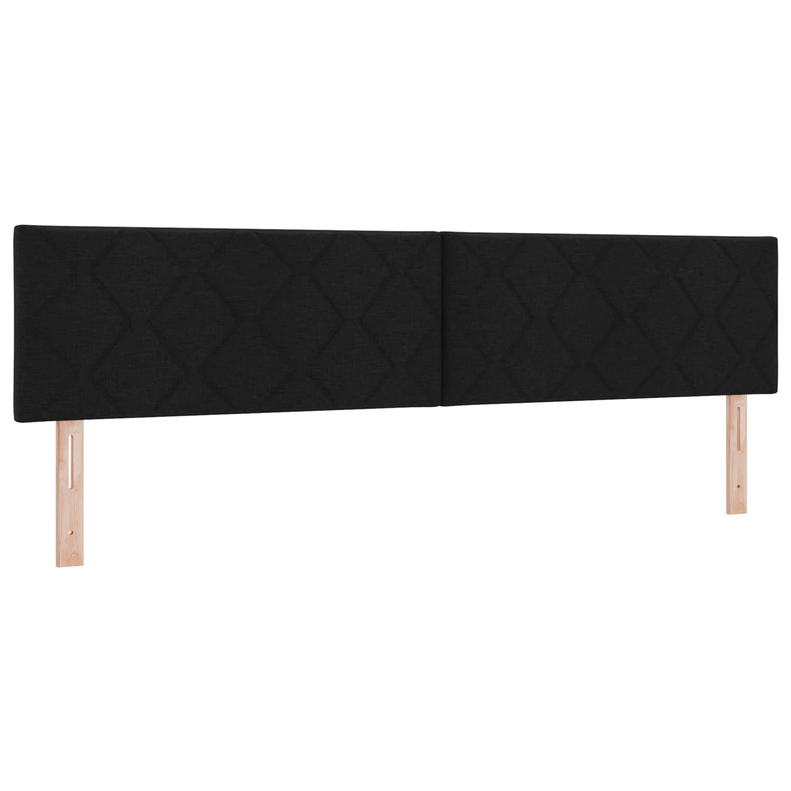 Tête de lit Noir 200 cm tissu