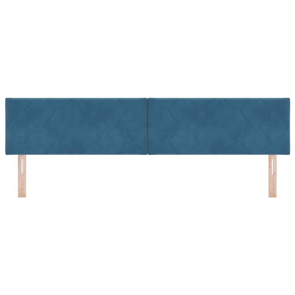Tête de lit LED Bleu foncé 200 cm Cuir synthétique