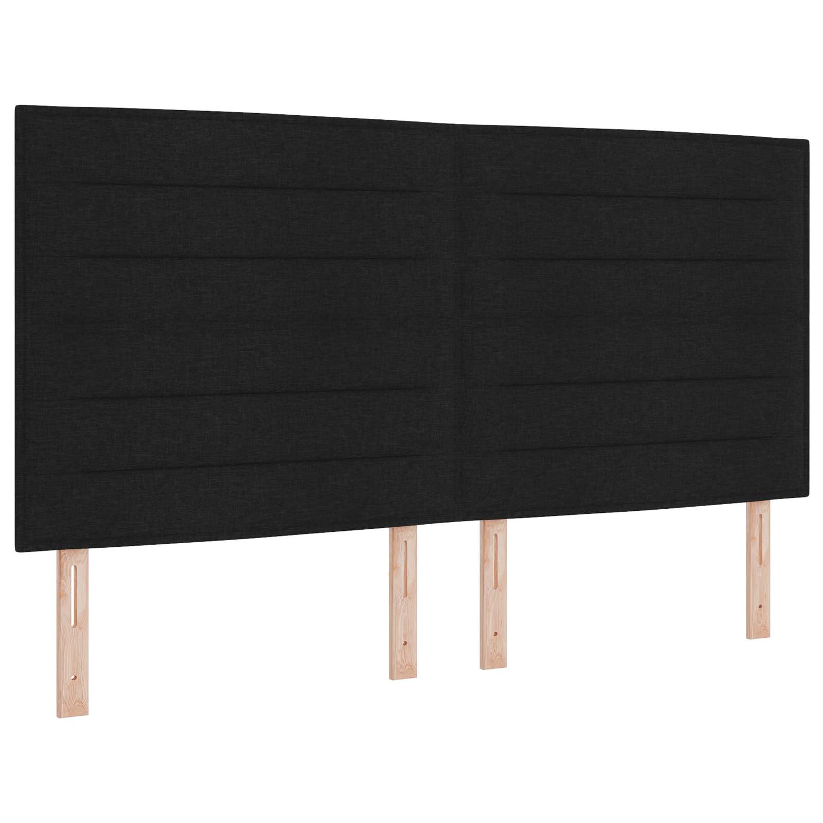 Tête de lit LED avec des lumières à LED Noir 180 cm Polyester