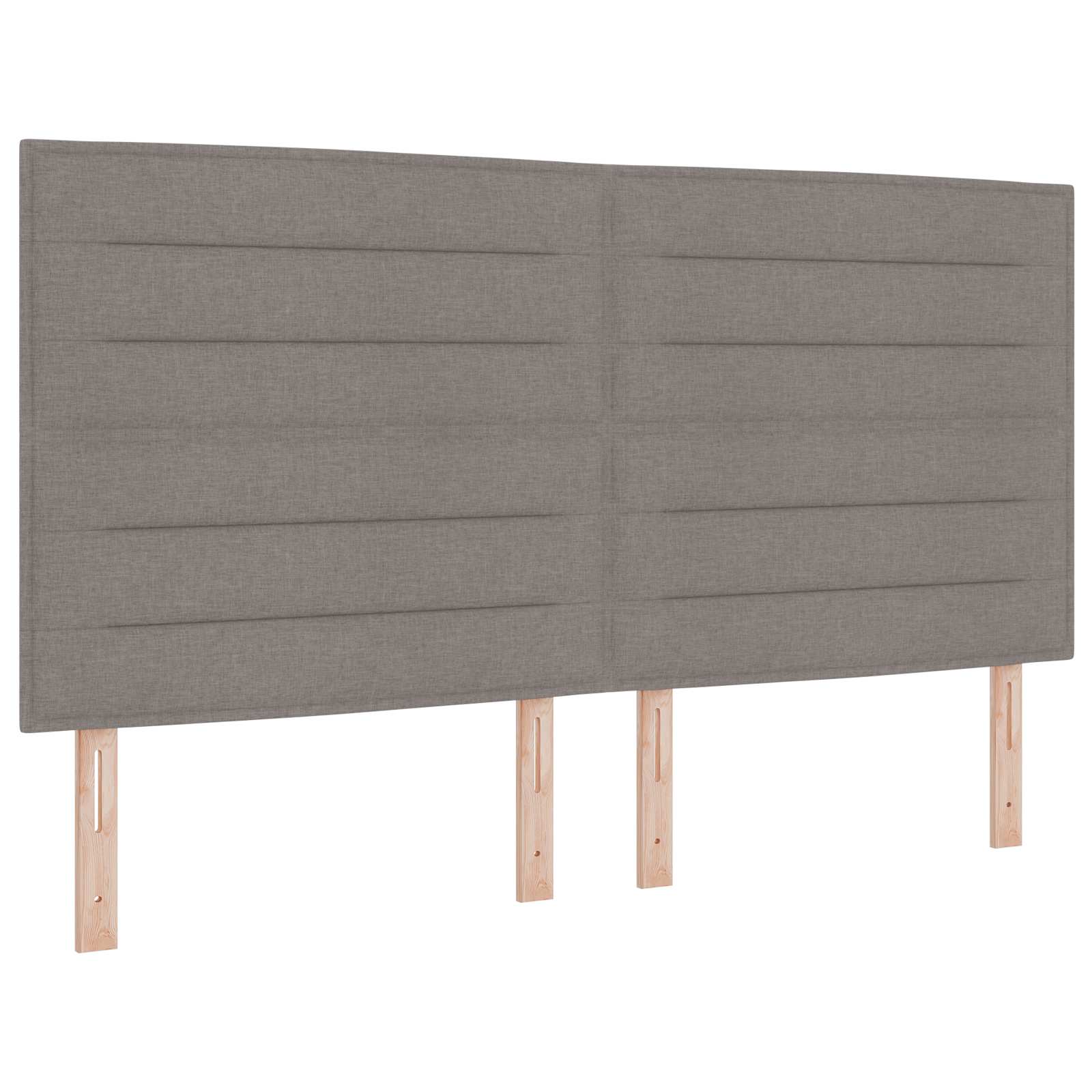 Tête de lit LED avec des lumières à LED Taupe 180 cm Polyester
