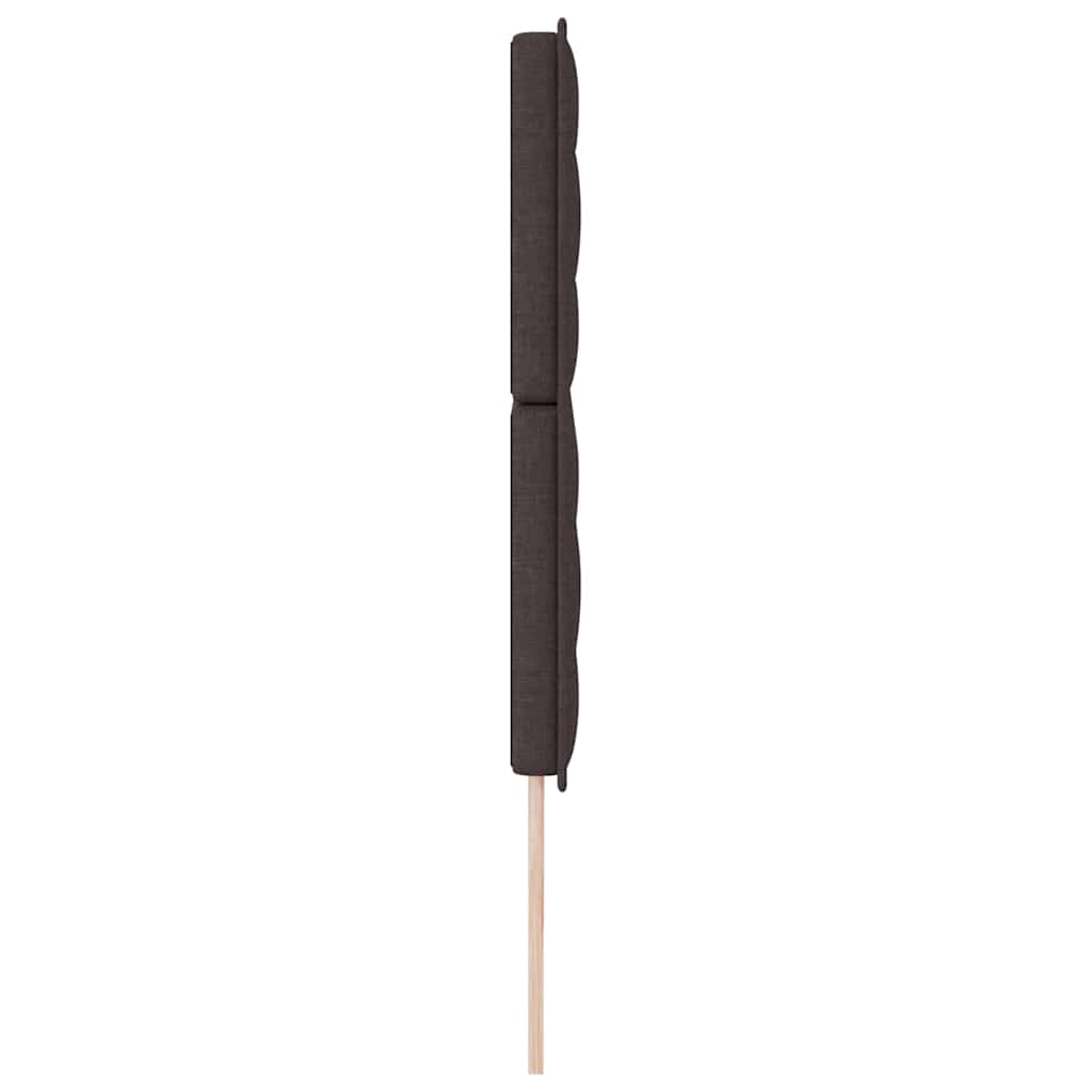 Tête de lit LED avec tête de lit Marron foncé 200 cm Polyester - XIOS