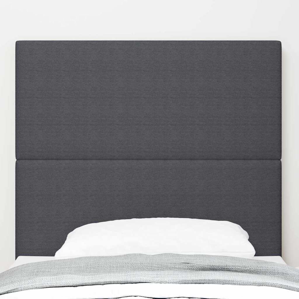 Tête de lit LED avec tête de lit Gris foncé 80 cm Polyester - XIOS