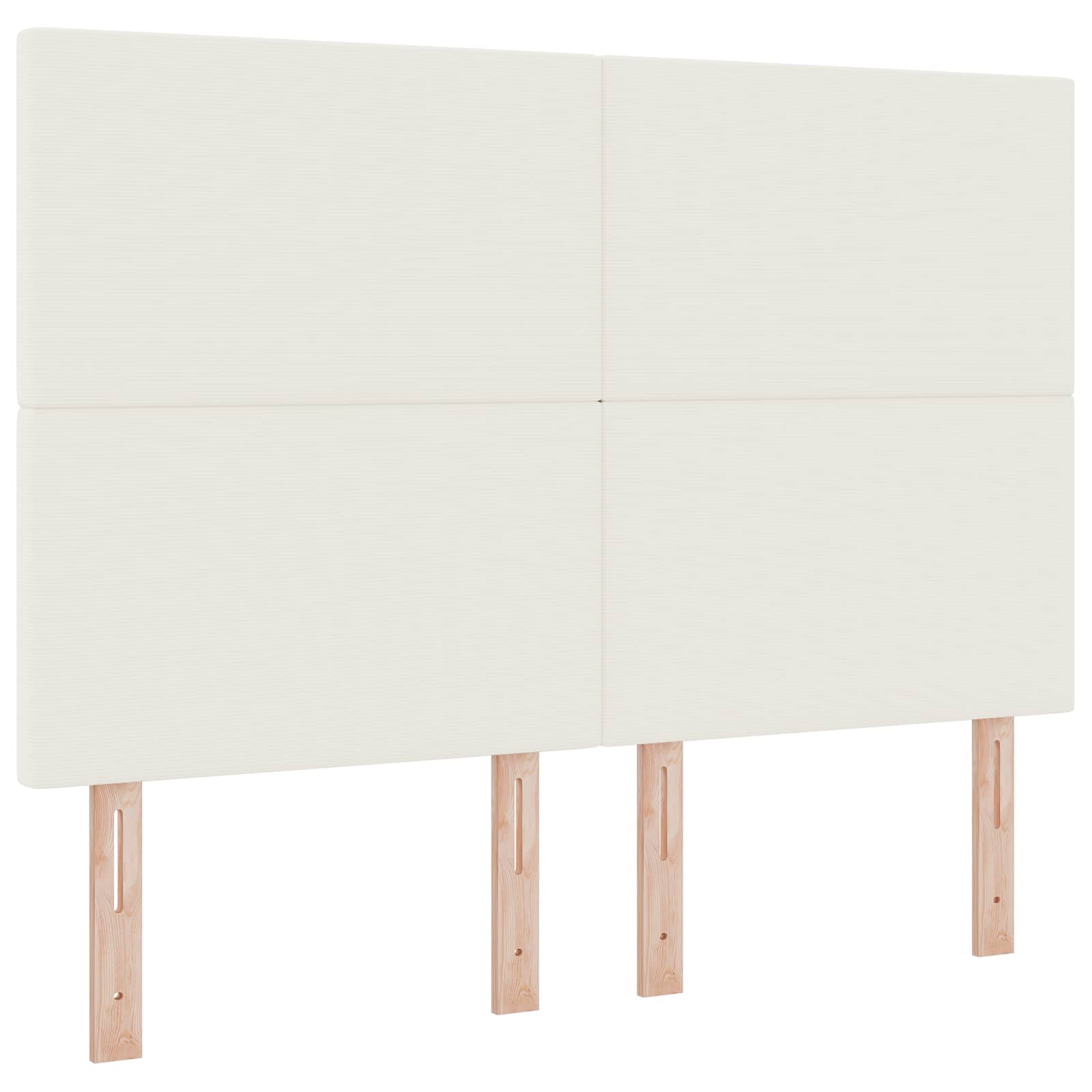 Tête de lit LED avec des lumières à LED Crème 144 cm Polyester - XIOS