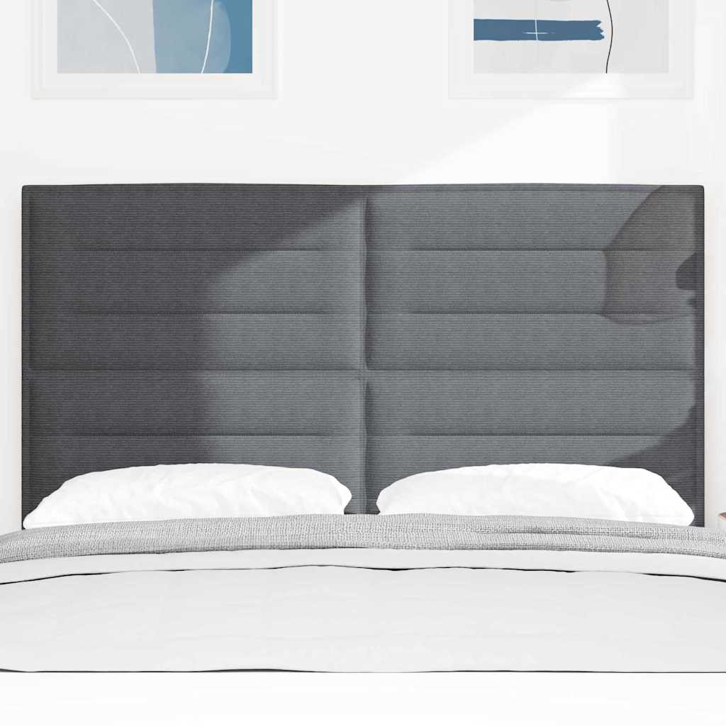 Tête de lit LED avec tête de lit Gris foncé 160 cm Polyester - XIOS