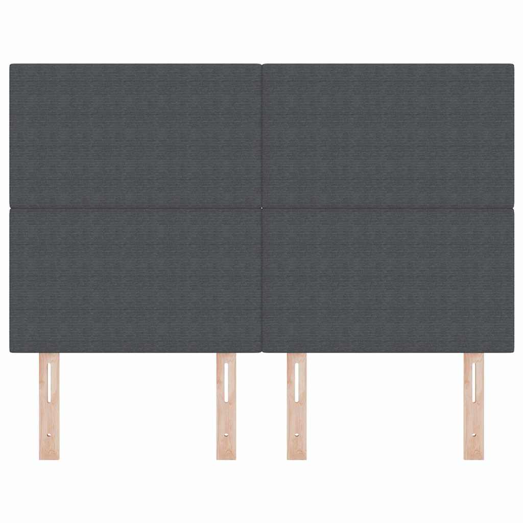 Tête de lit LED avec tête de lit Gris foncé 160 cm Polyester - XIOS