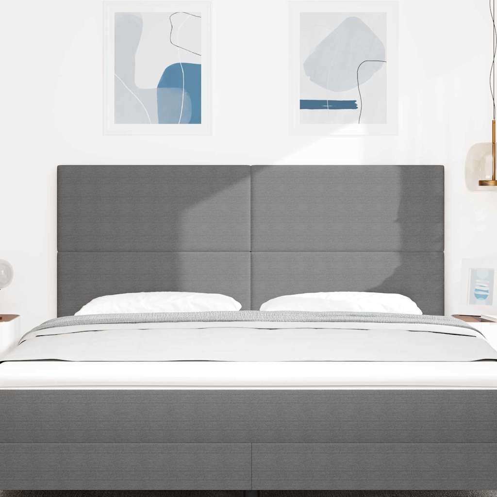 Tête de lit LED avec tête de lit Gris clair 180 cm Polyester - XIOS